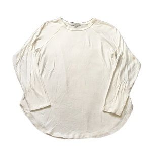 Gaze DTLA XS Soft White Longsleeve Blouse